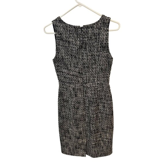 J. Crew Womens Tweed Sleeveless Dress Black & White size 0 - Picture 4 of 7